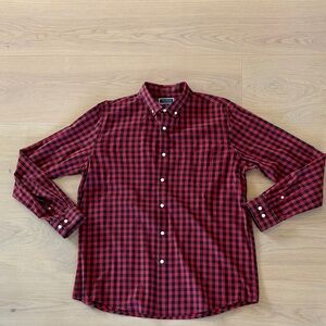 Club Room’s Red and Black Checkered Men's Shirt